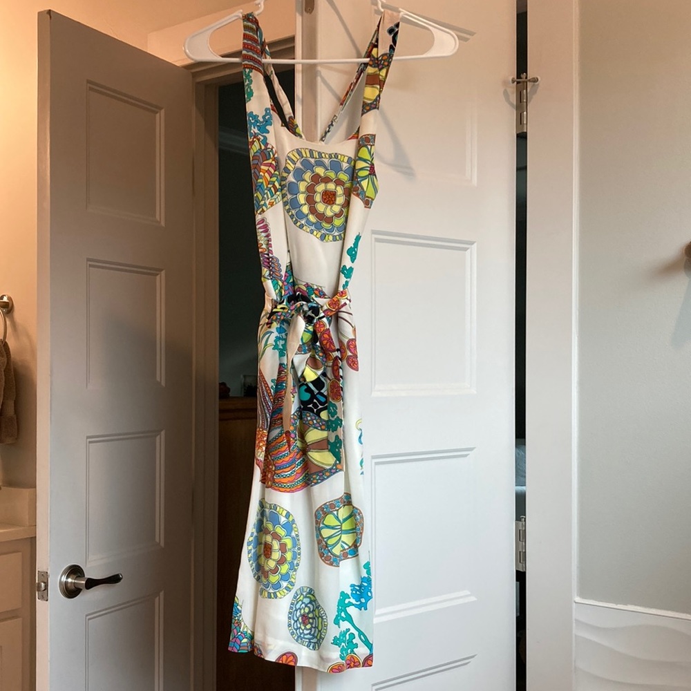 Banana Republic Trina Turk silk medallion dress size 00
